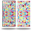 Brushed Geometric Vertical - Decal Style Skin (fits Nokia Lumia 928)
