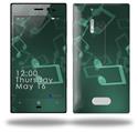 Bokeh Music Seafoam Green - Decal Style Skin (fits Nokia Lumia 928)