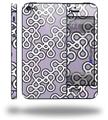 Locknodes 03 Lavender - Decal Style Vinyl Skin (fits Apple Original iPhone 5, NOT the iPhone 5C or 5S)