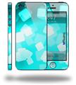 Bokeh Squared Neon Teal - Decal Style Vinyl Skin (fits Apple Original iPhone 5, NOT the iPhone 5C or 5S)
