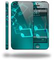 Bokeh Music Neon Teal - Decal Style Vinyl Skin (fits Apple Original iPhone 5, NOT the iPhone 5C or 5S)