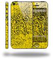Folder Doodles Yellow - Decal Style Vinyl Skin (fits Apple Original iPhone 5, NOT the iPhone 5C or 5S)
