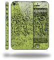 Folder Doodles Sage Green - Decal Style Vinyl Skin (fits Apple Original iPhone 5, NOT the iPhone 5C or 5S)