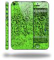 Folder Doodles Neon Green - Decal Style Vinyl Skin (fits Apple Original iPhone 5, NOT the iPhone 5C or 5S)