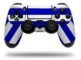 WraptorSkinz Skin compatible with Sony PS4 Dualshock Controller PlayStation 4 Original Slim and Pro Psycho Stripes Blue and White (CONTROLLER NOT INCLUDED)