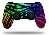 WraptorSkinz Skin compatible with Sony PS4 Dualshock Controller PlayStation 4 Original Slim and Pro Rainbow Zebra (CONTROLLER NOT INCLUDED)