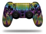 WraptorSkinz Skin compatible with Sony PS4 Dualshock Controller PlayStation 4 Original Slim and Pro Tie Dye Purple Gears (CONTROLLER NOT INCLUDED)