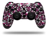 WraptorSkinz Skin compatible with Sony PS4 Dualshock Controller PlayStation 4 Original Slim and Pro Splatter Girly Skull Pink (CONTROLLER NOT INCLUDED)