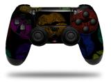 WraptorSkinz Skin compatible with Sony PS4 Dualshock Controller PlayStation 4 Original Slim and Pro Rainbow Lips Black (CONTROLLER NOT INCLUDED)