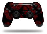 WraptorSkinz Skin compatible with Sony PS4 Dualshock Controller PlayStation 4 Original Slim and Pro Red And Black Lips (CONTROLLER NOT INCLUDED)