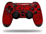 WraptorSkinz Skin compatible with Sony PS4 Dualshock Controller PlayStation 4 Original Slim and Pro Folder Doodles Red (CONTROLLER NOT INCLUDED)