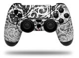 WraptorSkinz Skin compatible with Sony PS4 Dualshock Controller PlayStation 4 Original Slim and Pro Folder Doodles White (CONTROLLER NOT INCLUDED)