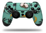 WraptorSkinz Skin compatible with Sony PS4 Dualshock Controller PlayStation 4 Original Slim and Pro Coconuts Palm Trees and Bananas Seafoam Green (CONTROLLER NOT INCLUDED)