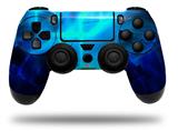 WraptorSkinz Skin compatible with Sony PS4 Dualshock Controller PlayStation 4 Original Slim and Pro Cubic Shards Blue (CONTROLLER NOT INCLUDED)