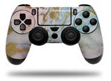 WraptorSkinz Skin compatible with Sony PS4 Dualshock Controller PlayStation 4 Original Slim and Pro Cotton Candy Gilded Marble (CONTROLLER NOT INCLUDED)
