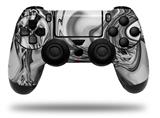 WraptorSkinz Skin compatible with Sony PS4 Dualshock Controller PlayStation 4 Original Slim and Pro Liquid Metal Chrome (CONTROLLER NOT INCLUDED)