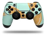 WraptorSkinz Skin compatible with Sony PS4 Dualshock Controller PlayStation 4 Original Slim and Pro Oranges Blue (CONTROLLER NOT INCLUDED)