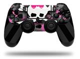 WraptorSkinz Skin compatible with Sony PS4 Dualshock Controller PlayStation 4 Original Slim and Pro Pink Bow Skull (CONTROLLER NOT INCLUDED)