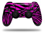 WraptorSkinz Skin compatible with Sony PS4 Dualshock Controller PlayStation 4 Original Slim and Pro Pink Zebra (CONTROLLER NOT INCLUDED)