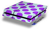 Vinyl Decal Skin Wrap compatible with Sony PlayStation 4 Original Console Kearas Polka Dots Purple And Blue (PS4 NOT INCLUDED)