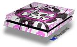 Vinyl Decal Skin Wrap compatible with Sony PlayStation 4 Original Console Cartoon Skull Pink (PS4 NOT INCLUDED)