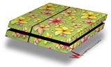 Vinyl Decal Skin Wrap compatible with Sony PlayStation 4 Original Console Beach Flowers Sage Green (PS4 NOT INCLUDED)