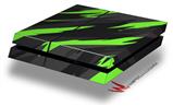 Vinyl Decal Skin Wrap compatible with Sony PlayStation 4 Original Console Jagged Camo Neon Green (PS4 NOT INCLUDED)