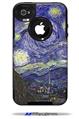 Vincent Van Gogh Starry Night - Decal Style Vinyl Skin fits Otterbox Commuter iPhone4/4s Case (CASE SOLD SEPARATELY)