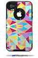 Brushed Geometric Vertical - Decal Style Vinyl Skin fits Otterbox Commuter iPhone4/4s Case (CASE SOLD SEPARATELY)