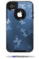 Bokeh Butterflies Blue - Decal Style Vinyl Skin fits Otterbox Commuter iPhone4/4s Case (CASE SOLD SEPARATELY)