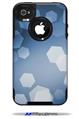 Bokeh Hex Blue - Decal Style Vinyl Skin fits Otterbox Commuter iPhone4/4s Case (CASE SOLD SEPARATELY)