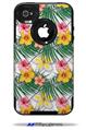 Beach Flowers 02 White - Decal Style Vinyl Skin fits Otterbox Commuter iPhone4/4s Case (CASE SOLD SEPARATELY)
