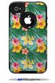Beach Flowers 02 Seafoam Green - Decal Style Vinyl Skin fits Otterbox Commuter iPhone4/4s Case (CASE SOLD SEPARATELY)