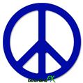 Solids Collection Royal Blue - Peace Sign Car Window Decal 6 x 6 inches