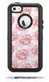 Flowers Pattern Roses 13 - Decal Style Vinyl Skin fits Otterbox Defender iPhone 5C Case (CASE SOLD SEPARATELY)