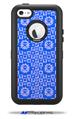 Gothic Punk Pattern Blue - Decal Style Vinyl Skin fits Otterbox Defender iPhone 5C Case (CASE SOLD SEPARATELY)
