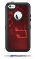 Bokeh Music Red - Decal Style Vinyl Skin fits Otterbox Defender iPhone 5C Case (CASE SOLD SEPARATELY)