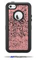 Folder Doodles Pink - Decal Style Vinyl Skin fits Otterbox Defender iPhone 5C Case (CASE SOLD SEPARATELY)