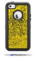 Folder Doodles Yellow - Decal Style Vinyl Skin fits Otterbox Defender iPhone 5C Case (CASE SOLD SEPARATELY)