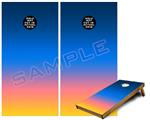 Cornhole Game Board Vinyl Skin Wrap Kit - Smooth Fades Sunset fits 24x48 game boards (GAMEBOARDS NOT INCLUDED)