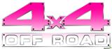 Smooth Fades White Hot Pink - 4x4 Decal Bolted 13x5.5 (2 Decal Set)