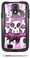 Cartoon Skull Pink - Decal Style Vinyl Skin fits Otterbox Commuter Case for Samsung Galaxy S4 (CASE SOLD SEPARATELY)