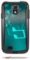 Bokeh Music Neon Teal - Decal Style Vinyl Skin fits Otterbox Commuter Case for Samsung Galaxy S4 (CASE SOLD SEPARATELY)