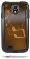 Bokeh Music Orange - Decal Style Vinyl Skin fits Otterbox Commuter Case for Samsung Galaxy S4 (CASE SOLD SEPARATELY)