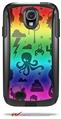Cute Rainbow Monsters - Decal Style Vinyl Skin fits Otterbox Commuter Case for Samsung Galaxy S4 (CASE SOLD SEPARATELY)