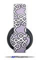 Vinyl Decal Skin Wrap compatible with Original Sony PlayStation 4 Gold Wireless Headphones Locknodes 03 Lavender (PS4 HEADPHONES  NOT INCLUDED)