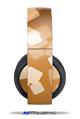 Vinyl Decal Skin Wrap compatible with Original Sony PlayStation 4 Gold Wireless Headphones Bokeh Squared Orange (PS4 HEADPHONES  NOT INCLUDED)