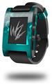Bokeh Music Neon Teal - Decal Style Skin fits original Pebble Smart Watch (WATCH SOLD SEPARATELY)