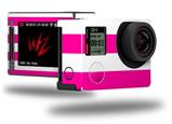 Psycho Stripes Hot Pink and White - Decal Style Skin fits GoPro Hero 4 Silver Camera (GOPRO SOLD SEPARATELY)
