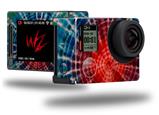 Tie Dye Bulls Eye 100 - Decal Style Skin fits GoPro Hero 4 Silver Camera (GOPRO SOLD SEPARATELY)
